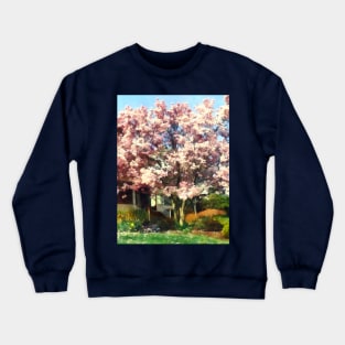 Spring - Magnolia Near Green House Crewneck Sweatshirt